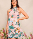 Women's Halter Dress - Hawaii Surf Beach Seamless Pattern Best Gift For Women - Gifts She'll Love A7