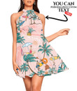 Women's Halter Dress - Hawaii Surf Beach Seamless Pattern Best Gift For Women - Gifts She'll Love A7 | 1sttheworld