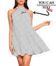 Women's Halter Dress - Houndstooth Pattern Style Best Gift For Women - Gifts She'll Love A7 | 1sttheworld