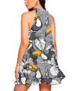 Women's Halter Dress - Toucan Birds with Hibiscus Flowerspsd Best Gift For Women - Gifts She'll Love A7