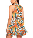 Women's Halter Dress - Tropical Exotic Hibiscus Flowers Best Gift For Women - Gifts She'll Love A7