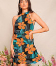 Women's Halter Dress - Summer Tropical Hawaiian Best Gift For Women - Gifts She'll Love A7