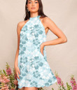 Women's Halter Dress - Hibiscus Seamless Best Gift For Women - Gifts She'll Love A7