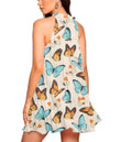 Women's Halter Dress - Pretty Butterflies Best Gift For Women - Gifts She'll Love A7