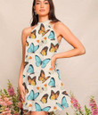 Women's Halter Dress - Pretty Butterflies Best Gift For Women - Gifts She'll Love A7