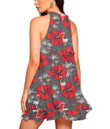 Women's Halter Dress - Tropical Seamless Retro Pattern Best Gift For Women - Gifts She'll Love A7