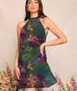 Women's Halter Dress - Tropical Hibiscus Flowers Best Gift For Women - Gifts She'll Love A7
