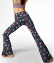 Women's Flare Yoga Pants - Trendy Roses Flower Pattern Best Gift For Women - Gifts She'll Love A7