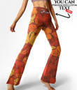 Women's Flare Yoga Pants - Hibiscus Flowers Orange Best Gift For Women - Gifts She'll Love A7 | Africazone