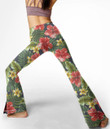 Women's Flare Yoga Pants - Hawaiian Flowers Colorful Best Gift For Women - Gifts She'll Love A7