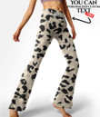 Women's Flare Yoga Pants - White Leopard Skin Best Gift For Women - Gifts She'll Love A7 | Africazone