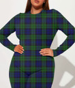 Women's Plunging Neck Jumpsuit - Campbell Modern Tartan Best Gift For Women - Gifts She'll Love A7