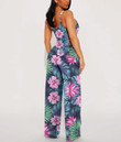 Women's V-Neck Cami Jumpsuit - Cool Tropical Hibiscus Flowers Best Gift For Women - Gifts She'll Love A7