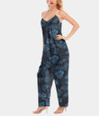 Women's V-Neck Cami Jumpsuit - Abstract Seamless Tropical Pattern Best Gift For Women - Gifts She'll Love A7