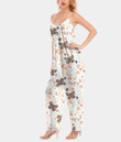 Women's V-Neck Cami Jumpsuit - Flowers And Butterflies Are Harmoniously Combined Best Gift For Women - Gifts She'll Love A7