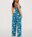 Women's V-Neck Cami Jumpsuit - Cute Dolphin Best Gift For Women - Gifts She'll Love A7