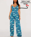 Women's V-Neck Cami Jumpsuit - Cute Dolphin Best Gift For Women - Gifts She'll Love A7 | Africazone