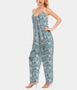 Women's V-Neck Cami Jumpsuit - Cute Little Summer Flowers Pastel Colorful Best Gift For Women - Gifts She'll Love A7
