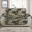 Sofa Protector - Gorgeous Golden And Green Tropical Leaves Sofa Protector Handcrafted to the Highest Quality Standards A7