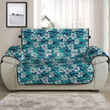 Sofa Protector - Camouflage Wave Hibiscus Flower Sofa Protector Handcrafted to the Highest Quality Standards A7