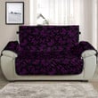 Sofa Protector - Butterfly Pattern Purple and White Version Sofa Protector Handcrafted to the Highest Quality Standards A7