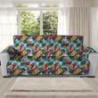 Sofa Protector - Hibiscus Palm And Monstera Leaves Sofa Protector Handcrafted to the Highest Quality Standards A7