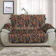 Sofa Protector - Hawaiian Style Tapa Tribal Fabric Abstract Sofa Protector Handcrafted to the Highest Quality Standards A7
