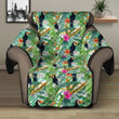Sofa Protector - Hibiscus Flowers And Bird Toucan Sofa Protector Handcrafted to the Highest Quality Standards A7 | Africazone