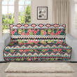 Sofa Protector - Seamless Ethnic Mix Tropical Flower Sofa Protector Handcrafted to the Highest Quality Standards A7