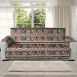 Sofa Protector - Seamless Ethnic Mix Tropical Flower Sofa Protector Handcrafted to the Highest Quality Standards A7