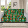 Sofa Protector - Seamless Pattern With Tiki Sofa Protector Handcrafted to the Highest Quality Standards A7