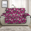 Sofa Protector - Hibiscus Flower With Tropical Leaf Sofa Protector Handcrafted to the Highest Quality Standards A7