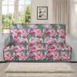 Sofa Protector - Pink Flamingos with Tropical Flowers Sofa Protector Handcrafted to the Highest Quality Standards A7