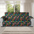 Sofa Protector - Seamless Pattern Colorful Hibiscus And Leaves Sofa Protector Handcrafted to the Highest Quality Standards A7