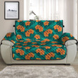 Sofa Protector - Tropical Flowers And Palm Leaves On Sofa Protector Handcrafted to the Highest Quality Standards A7