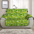Sofa Protector - Green And Yellow Hibiscus Sofa Protector Handcrafted to the Highest Quality Standards A7