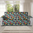 Sofa Protector - Seamless Vector Pattern With Tropical Plants Sofa Protector Handcrafted to the Highest Quality Standards A7