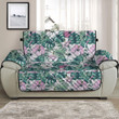 Sofa Protector - Hibiscus Flowers Palm Tropical Pattern Sofa Protector Handcrafted to the Highest Quality Standards A7