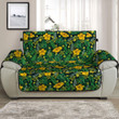 Sofa Protector - Yellow Flowers Palm Leaves Jungle Leaf Sofa Protector Handcrafted to the Highest Quality Standards A7