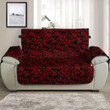 Sofa Protector - Vintage Floral Simple and Delicate Red Sofa Protector Handcrafted to the Highest Quality Standards A7