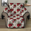 Sofa Protector - Tropical Vintage Red Hibiscus Flower Sofa Protector Handcrafted to the Highest Quality Standards A7 | Africazone