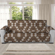 Sofa Protector - Vintage Hibicus Summer Gold Version Sofa Protector Handcrafted to the Highest Quality Standards A7