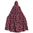 Cloak - Colorful Pink Little Flowers Unisex Microfiber Hooded Cloak A7 | Africazone