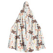 Cloak - Flowers And Butterflies Are Harmoniously Combined Unisex Microfiber Hooded Cloak A7 | Africazone