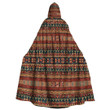 Cloak - Boho Tribal Pattern Unisex Microfiber Hooded Cloak A7 | Africazone
