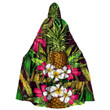 Cloak - Tropical Flowers Jungle Leaves Paradise Flower. Unisex Microfiber Hooded Cloak A7 | Africazone