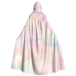 Cloak - Pastel Feather Rainbow Unisex Microfiber Hooded Cloak A7 | Africazone