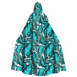Cloak - Luxury and Cool Turquoise Tropical Unisex Microfiber Hooded Cloak A7 | Africazone