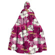 Cloak - Multicolored Floral Hibiscus Unisex Microfiber Hooded Cloak A7 | Africazone
