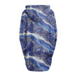 Cloak - Peace Blue Marble Women's Knitted Fleece Cloak With Kangaroo Pocket A7